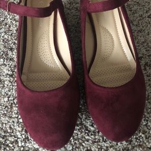 COPY - Burgundy Top Moda Wedge 9